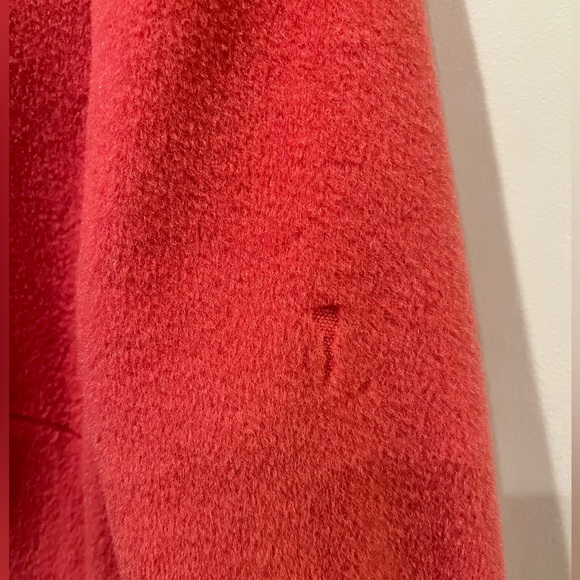 Talbots Wool & Alpaca Overcoat - Bright Coral - Picture 8 of 11